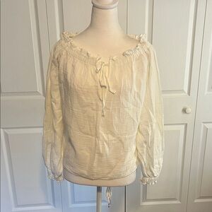 Zara - Boho Ruffled Blouse – Size XS